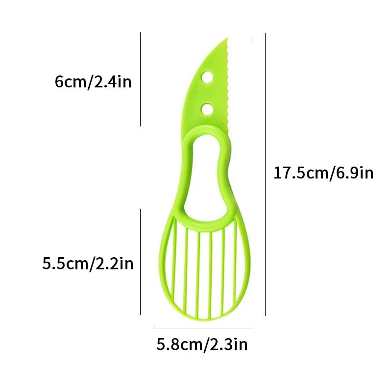 Stainless Steel Avocado Slicer & Peeler – 2-in-1 Kitchen Tool for Avocado, Butter & Fruits | Homeious UK