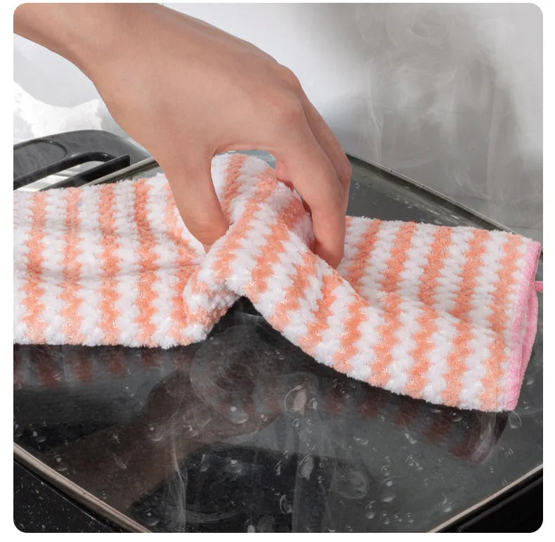 "Microfiber High-Absorbent Velvet Drying Kitchen Towels – Gentle on Dishes, Microfiber Lint Free Tough on Moisture- Homeious"