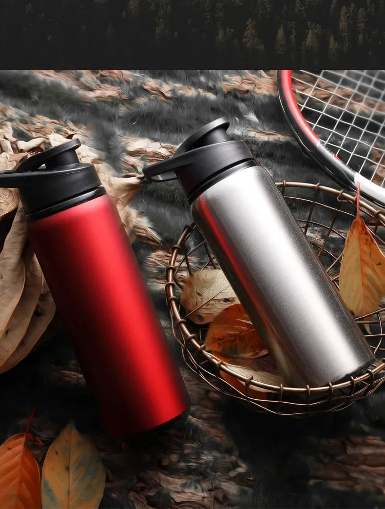 "Stainless Steel Water Bottle – Leak Proof, Portable for Travel, Cycling & Outdoor Sports | Homeious"