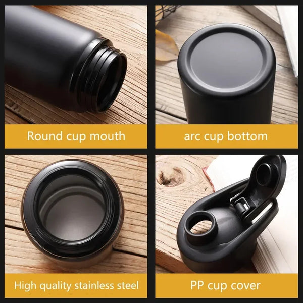 "Stainless Steel Water Bottle – Leak Proof, Portable for Travel, Cycling & Outdoor Sports | Homeious"