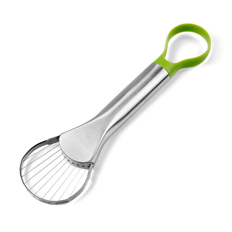 Stainless Steel Avocado Slicer & Peeler – 2-in-1 Kitchen Tool for Avocado, Butter & Fruits | Homeious UK