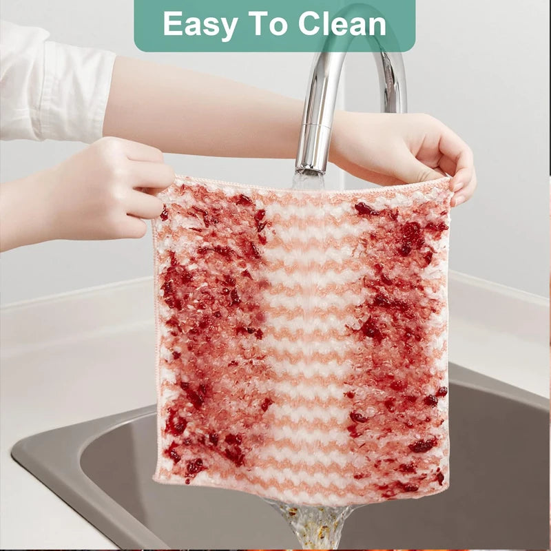 "Microfiber High-Absorbent Velvet Drying Kitchen Towels – Gentle on Dishes, Microfiber Lint Free Tough on Moisture- Homeious"