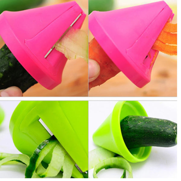 Vegetable Fruit Slicer Stainless Steel Potato Cutting Spiral Slicer Carrot Shred Device Cook Salad Radish Cutter Kitchen Tools