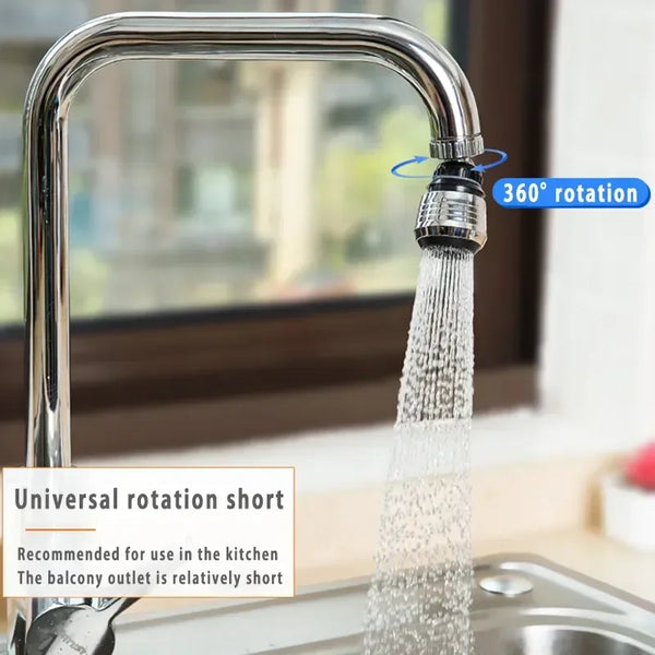 "360° Rotating Faucet Extender –2-Mode High Pressure Water-Saving Tap Attachment for Kitchen & Bathroom| Homeious"