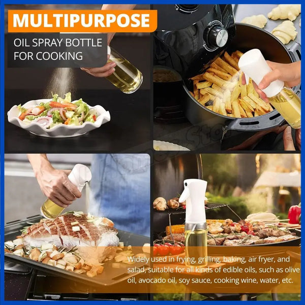 Oil Spray for Cooking - Olive Oil Dispenser Bottle Sprayer Mist-Reusable Food Grade Oil Vinegar,Spray Bottle Kitchen Accessories