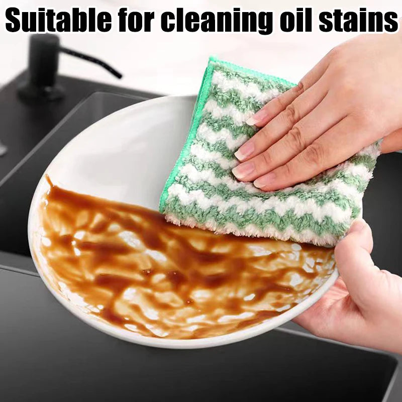 "Microfiber High-Absorbent Velvet Drying Kitchen Towels – Gentle on Dishes, Microfiber Lint Free Tough on Moisture- Homeious"