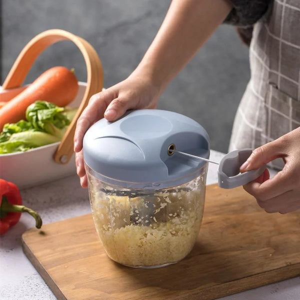 ccesso500/900ML Manual Meat Mincer Garlic Chopper Rotate Garlic Press Crusher Vegetable Onion Cutter Kitchen Cooking Aries
