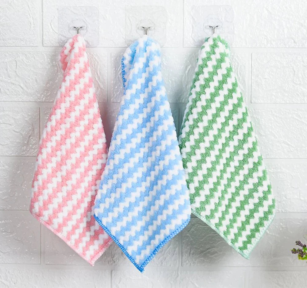 "Microfiber High-Absorbent Velvet Drying Kitchen Towels – Gentle on Dishes, Microfiber Lint Free Tough on Moisture- Homeious"