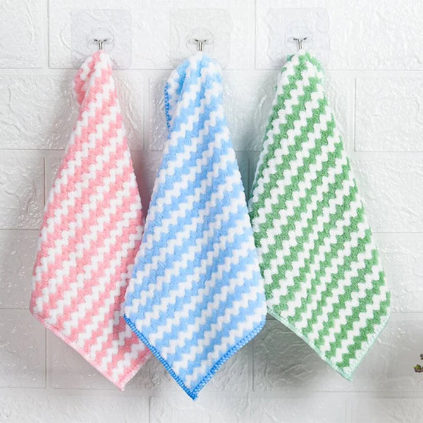 "Microfiber High-Absorbent Velvet Drying Kitchen Towels – Gentle on Dishes, Microfiber Lint Free Tough on Moisture- Homeious"