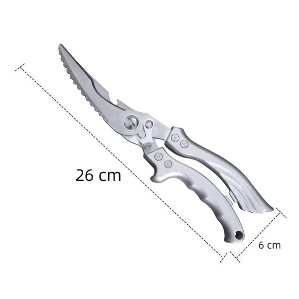 "Heavy Duty Poultry Shears –|Homeious| Stainless Steel Kitchen Scissors for Chicken, Meat & Fish"