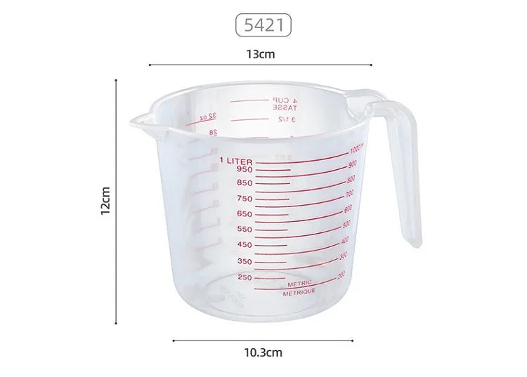 250/500/1000ML Easuring Cup Silicone Measuring Cups and Spoons Plastic Jug Digital Kitchen Scale Baking Tools Timer Accessories