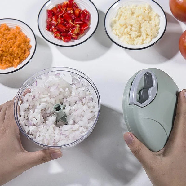 ccesso500/900ML Manual Meat Mincer Garlic Chopper Rotate Garlic Press Crusher Vegetable Onion Cutter Kitchen Cooking Aries